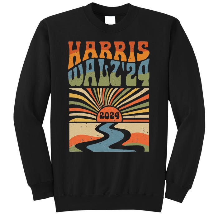 Harris Waltz 2024 Election Kamala Harris Usa Flag High Heels Sweatshirt