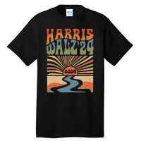 Harris Waltz 2024 Election Kamala Harris Usa Flag High Heels Tall T-Shirt