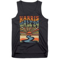 Harris Waltz 2024 Election Kamala Harris Usa Flag High Heels Tank Top