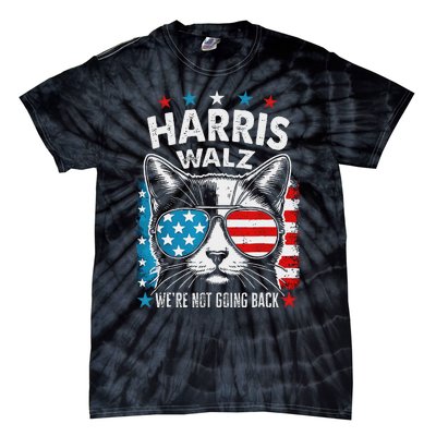 Harris Waltz 2024 Election Harris Waltz WeRe Not Going Back Tie-Dye T-Shirt