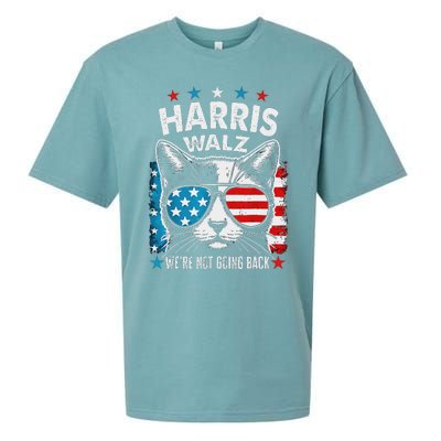 Harris Waltz 2024 Election Harris Waltz WeRe Not Going Back Sueded Cloud Jersey T-Shirt