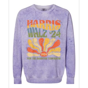 Harris Waltz 2024 Election Kamala Harris Tim Waltz 2024 Colorblast Crewneck Sweatshirt