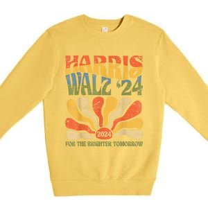 Harris Waltz 2024 Election Kamala Harris Tim Waltz 2024 Premium Crewneck Sweatshirt