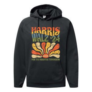 Harris Waltz 2024 Election Kamala Harris Tim Waltz 2024 Performance Fleece Hoodie