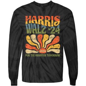 Harris Waltz 2024 Election Kamala Harris Tim Waltz 2024 Tie-Dye Long Sleeve Shirt