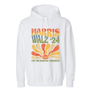 Harris Waltz 2024 Election Kamala Harris Tim Waltz 2024 Garment-Dyed Fleece Hoodie