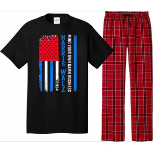 Harris Walz 2024 Mind Your Own Damn Business Pajama Set