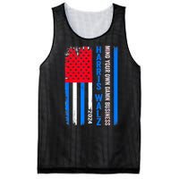 Harris Walz 2024 Mind Your Own Damn Business Mesh Reversible Basketball Jersey Tank