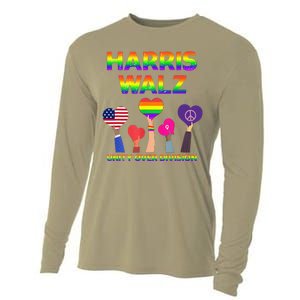 Harris Waltz 2024 Unity Over Division Kamala Harris Tim Walz Cooling Performance Long Sleeve Crew