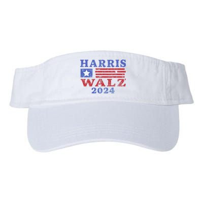 Harris Waltz 2024 Election Kamala Harris Tim Waltz 2024 Pro Kamala Harris Valucap Bio-Washed Visor