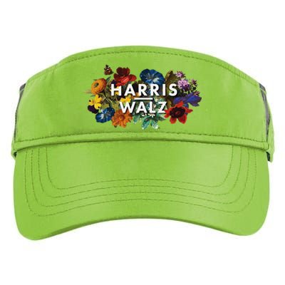 Harris Walz 2024 Floral Feminine Women Harris Waltz 2024 Gift Adult Drive Performance Visor