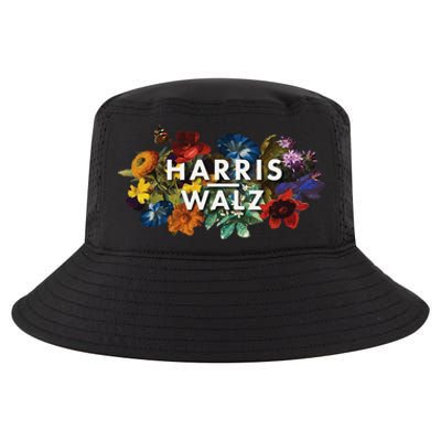 Harris Walz 2024 Floral Feminine Women Harris Waltz 2024 Gift Cool Comfort Performance Bucket Hat