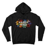 Harris Walz 2024 Floral Feminine Women Harris Waltz 2024 Gift Hoodie