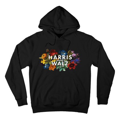 Harris Walz 2024 Floral Feminine Women Harris Waltz 2024 Gift Hoodie