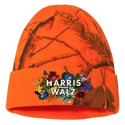 Harris Walz 2024 Floral Feminine Women Harris Waltz 2024 Gift Kati Licensed 12" Camo Beanie