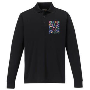 Harris Walz 24 Performance Long Sleeve Polo