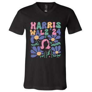 Harris Walz 24 V-Neck T-Shirt