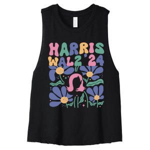 Harris Walz 24 Women's Racerback Cropped Tank