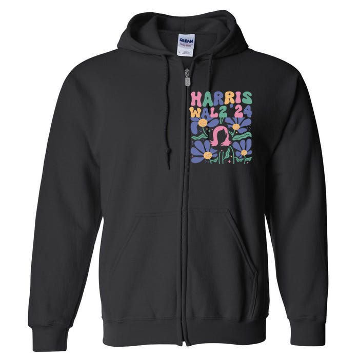 Harris Walz 24 Full Zip Hoodie