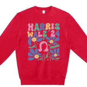 Harris Walz 24 Premium Crewneck Sweatshirt