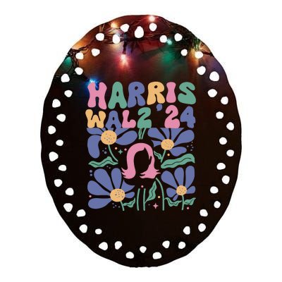 Harris Walz 24 Ceramic Oval Ornament