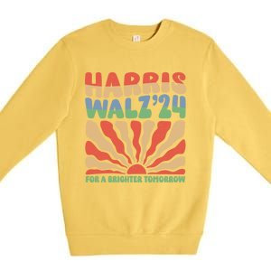 Harris Waltz 24 Brighter Tomorrow Gift Premium Crewneck Sweatshirt