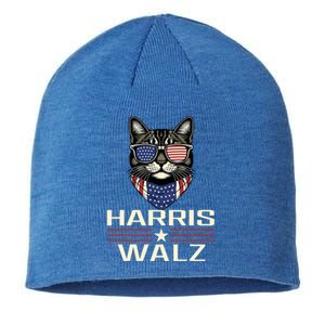 Harris Walz 2024 Childless Cat Lady Democratic Vp President Sustainable Beanie