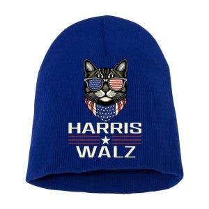 Harris Walz 2024 Childless Cat Lady Democratic Vp President Short Acrylic Beanie