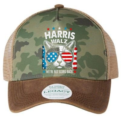 Harris Waltz 2024 Election Harris Waltz WeRe Not Going Back Gift Legacy Tie Dye Trucker Hat