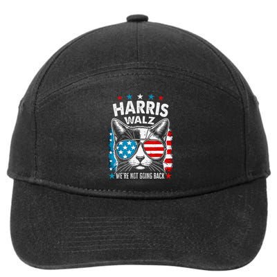 Harris Waltz 2024 Election Harris Waltz WeRe Not Going Back Gift 7-Panel Snapback Hat