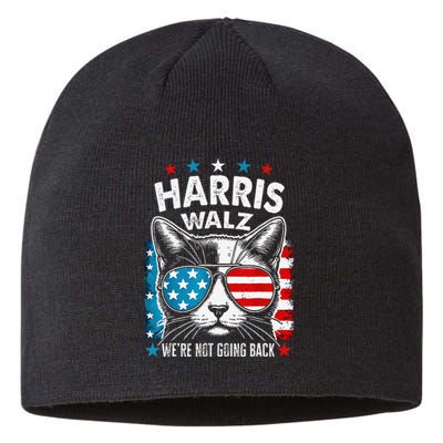 Harris Waltz 2024 Election Harris Waltz WeRe Not Going Back Gift Sustainable Beanie