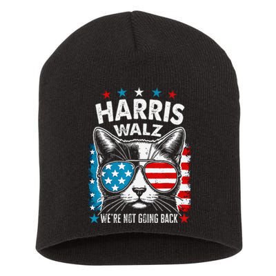 Harris Waltz 2024 Election Harris Waltz WeRe Not Going Back Gift Short Acrylic Beanie