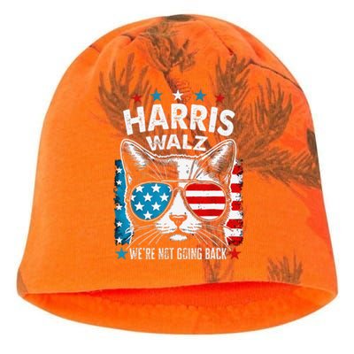 Harris Waltz 2024 Election Harris Waltz WeRe Not Going Back Gift Kati - Camo Knit Beanie