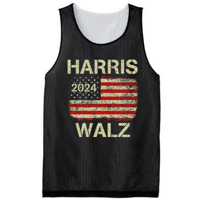 Harris Walz 2024 Kamala Harris 2024 Tim Walz 2024 Usa Flag Gift Mesh Reversible Basketball Jersey Tank