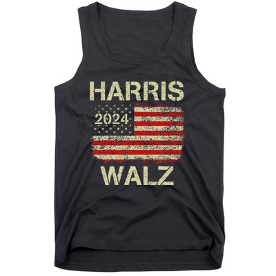 Harris Walz 2024 Kamala Harris 2024 Tim Walz 2024 Usa Flag Gift Tank Top