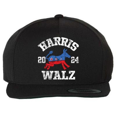 Harris Waltz 2024 Election Kamala Harris Tim Waltz 2024 Wool Snapback Cap