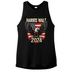 Harris Waltz 2024 American Eagle Patriotic Ladies PosiCharge Tri-Blend Wicking Tank