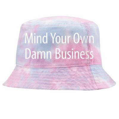 Harris Walz 2024 Mind Your Own Damn Business Tie-Dyed Bucket Hat