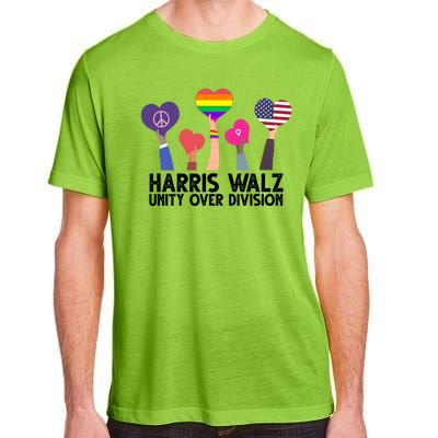 Harris Waltz 2024 Unity Over Division Lgbtq Equality Adult ChromaSoft Performance T-Shirt