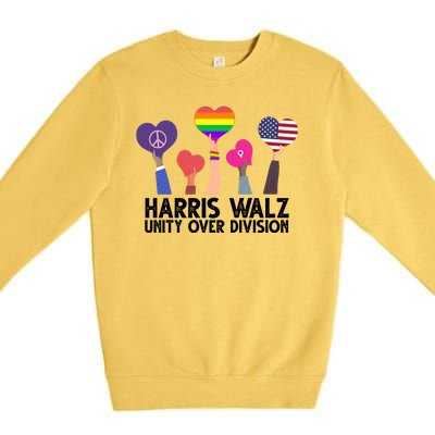 Harris Waltz 2024 Unity Over Division Lgbtq Equality Premium Crewneck Sweatshirt