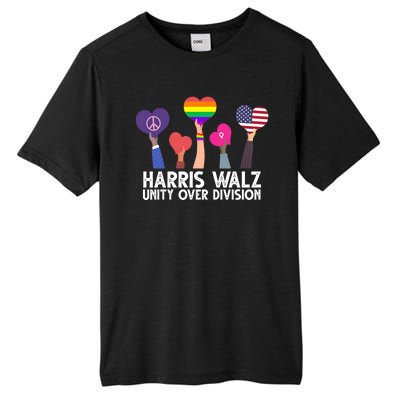 Harris Waltz 2024 Unity Over Division Lgbtq Equality Tall Fusion ChromaSoft Performance T-Shirt