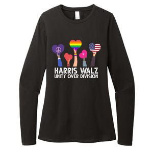 Harris Waltz 2024 Unity Over Division Lgbtq Equality Womens CVC Long Sleeve Shirt