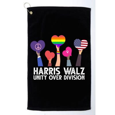 Harris Waltz 2024 Unity Over Division Lgbtq Equality Platinum Collection Golf Towel