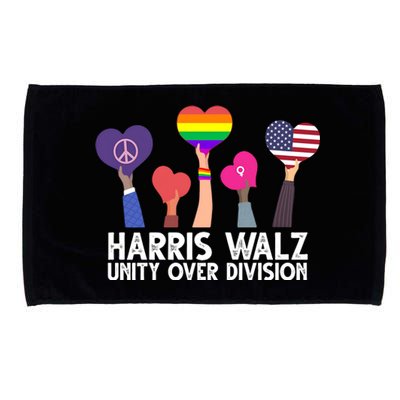 Harris Waltz 2024 Unity Over Division Lgbtq Equality Microfiber Hand Towel