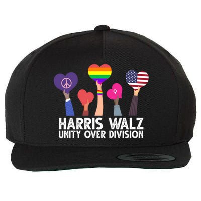 Harris Waltz 2024 Unity Over Division Lgbtq Equality Wool Snapback Cap