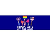 Harris Waltz 2024 Unity Over Division Lgbtq Equality Bumper Sticker