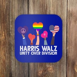 Harris Waltz 2024 Unity Over Division Lgbtq Equality Coaster