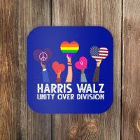 Harris Waltz 2024 Unity Over Division Lgbtq Equality Coaster