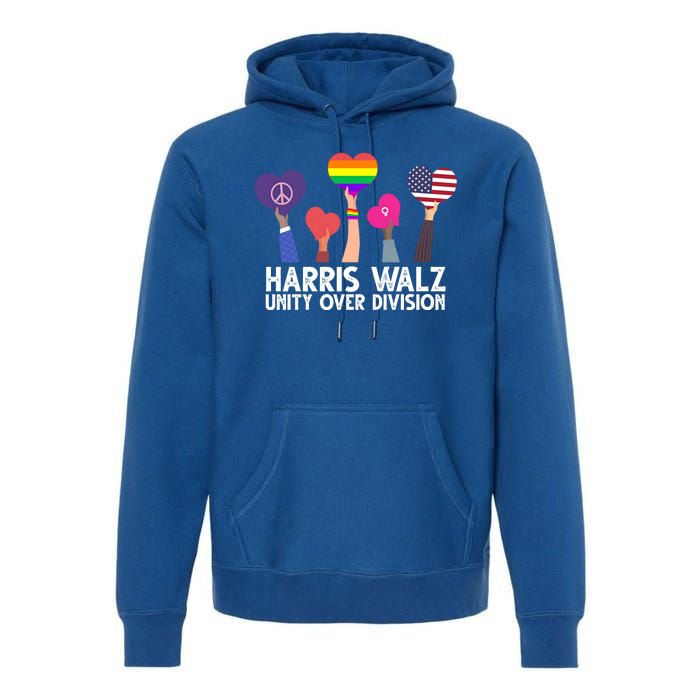 Harris Waltz 2024 Unity Over Division Lgbtq Equality Premium Hoodie