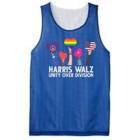 Harris Waltz 2024 Unity Over Division Lgbtq Equality Mesh Reversible Basketball Jersey Tank